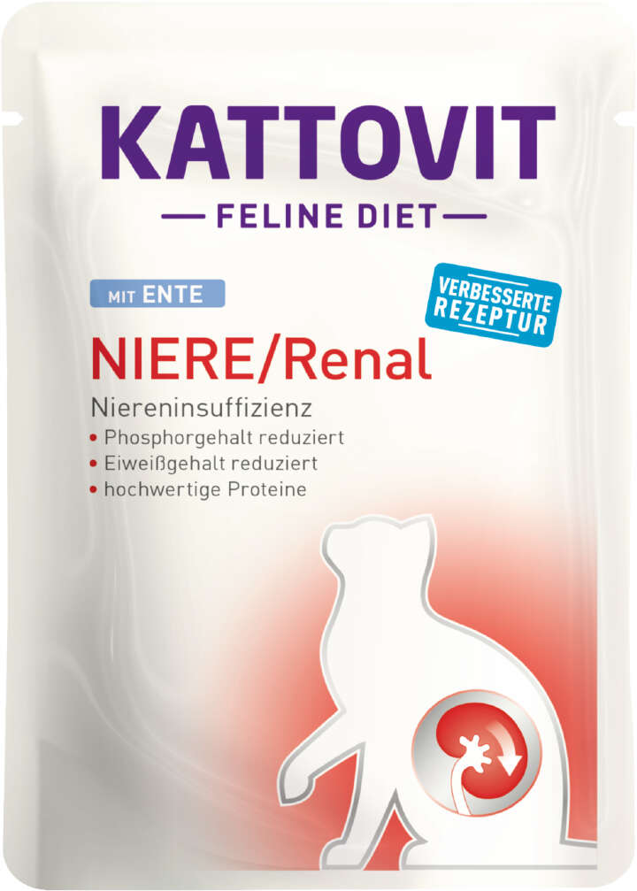KATTOVIT Katzen-Nassfutter Niere/Renal Ente